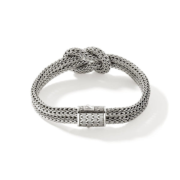 Manah 5mm Love Knot Slim Chain Double Row Bracelet - BU900980XUM