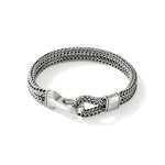 Hook Clasp Bracelet, Silver, Double Row - BU901238-John Hardy-Renee Taylor Gallery