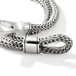 Hook Clasp Bracelet, Silver, Double Row - BU901238-John Hardy-Renee Taylor Gallery