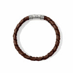 Leather Bracelet, Sterling Silver - BU986577BR-John Hardy-Renee Taylor Gallery