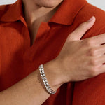 Chain's Curb Silver 11mm Curb Link Bracelet with Pusher Clasp - BU98817X-John Hardy-Renee Taylor Gallery