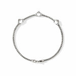 Icon Stud Bracelet, Sterling Silver, Diamonds, 2.5MM - BUP989972DI-John Hardy-Renee Taylor Gallery