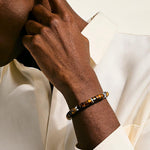 Heishi Silver Bracelet with Tiger Eye - BUS290131TE-John Hardy-Renee Taylor Gallery