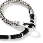 Heishi Black Onyx Chain Bracelet, Silver - BUS9012521BON-John Hardy-Renee Taylor Gallery