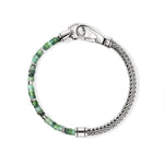 Heishi Chain Bracelet, Sterling Silver, Hardstones, Emeralds - BUS9012521MHQZATR-John Hardy-Renee Taylor Gallery