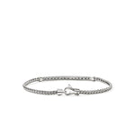 JH Essential Pavé Bracelet, Sterling Silver, Black Sapphire - BUS987084BLS-John Hardy-Renee Taylor Gallery