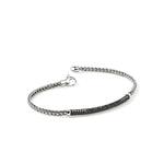 JH Essential Pavé Bracelet, Sterling Silver, Black Sapphire - BUS987084BLS-John Hardy-Renee Taylor Gallery