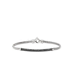 JH Essential Pavé Bracelet, Sterling Silver, Black Sapphire - BUS987084BLS-John Hardy-Renee Taylor Gallery