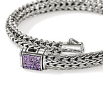 Icon Silver 6.5mm Bracelet w/ Amethyst - BUS9909044AMX-John Hardy-Renee Taylor Gallery