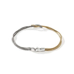 Love Knot 14K Gold & Silver 1.8mm Chain Double Row Bracelet - BUZZ900776-John Hardy-Renee Taylor Gallery