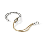 Love Knot 14K Gold & Silver 1.8mm Chain Double Row Bracelet - BUZZ900776-John Hardy-Renee Taylor Gallery