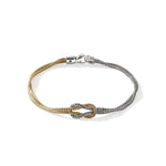 Love Knot 14K Gold & Silver 1.8mm Chain Double Row Bracelet - BUZZ900776-John Hardy-Renee Taylor Gallery