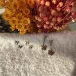 Butterfly Valley Studs with Diamond by Lika Behar