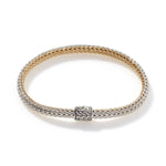 Icon 18K Gold & Silver Diamond Pave Reversible Bracelet - BZP96002RVDI-John Hardy-Renee Taylor Gallery