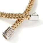 Icon 18K Gold & Silver Diamond Pave Reversible Bracelet - BZP96002RVDI-John Hardy-Renee Taylor Gallery