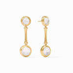 Bamboo Statement Earrings-Iridescent Clear Crystal - ER959GIRC00-Julie Vos-Renee Taylor Gallery