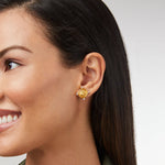 Bee Cameo Stud Earrings-Julie Vos-Renee Taylor Gallery