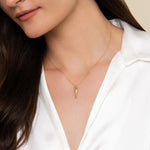 14K Yellow Gold Bujukan Clover and Triangle Pyramid Pendant Necklace – NK8080Y4JJ-Gabriel & Co.-Renee Taylor Gallery
