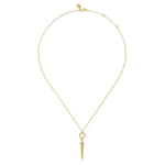 14K Yellow Gold Bujukan Link and Diamond Bullet Drop Necklace – NK8086Y45JJ-Gabriel & Co.-Renee Taylor Gallery