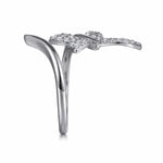 14K White Gold Diamond Butterfly RD Bypass Ring Lusso Collection - LR52883W45JJ-Gabriel & Co.-Renee Taylor Gallery