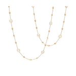 18K Siviglia Mother of Pearl Long Necklace - CB2654 MPW Y 02-Marco Bicego-Renee Taylor Gallery