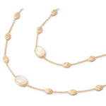 18K Siviglia Mother of Pearl Long Necklace - CB2654 MPW Y 02-Marco Bicego-Renee Taylor Gallery