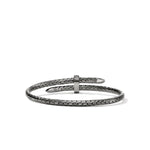 Spear Flex Cuff, Dark Silver, Diamonds, Slim - CBP987872BRDDI-John Hardy-Renee Taylor Gallery