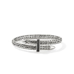 Spear Flex Cuff, Sterling Silver, Gemstones - CBS9011074BLS-John Hardy-Renee Taylor Gallery