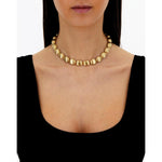 "Muse" gold beaded necklace (small) - CI1-538-Nanis-Renee Taylor Gallery