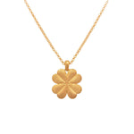 Lucky Clover Peridot Reversible Pendant Necklace 24K Gold Vermeil - CLPPE-Joyla-Renee Taylor Gallery