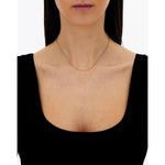 "Boules" Chain Necklace in Hand-Engraved Gold - CN1-609-Nanis-Renee Taylor Gallery