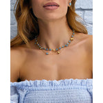 "Azure" Gold and Aquamarine 3 in 1 Necklace - CN4-575-Nanis-Renee Taylor Gallery