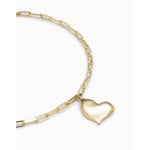 HeartBeat 18K Gold Plated Necklace - COL1669ORO0000U-UNO de 50-Renee Taylor Gallery
