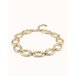 The One 18K Gold Plated Necklace - COL1819ORO0000U-UNO de 50-Renee Taylor Gallery