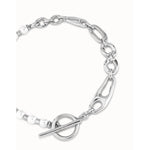 Silver Pearl & Match Short Link Chain Necklace with Pearls - COL1841BPLMTL0U-UNO de 50-Renee Taylor Gallery
