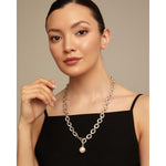 Joy of Living Silver Sterling Silver Plated Necklace - COL1844BPLMTL0U-UNO de 50-Renee Taylor Gallery