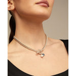 Two Expearltional Sterling Silver Plated Necklace-UNO de 50-Renee Taylor Gallery