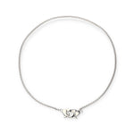 Ser Inseparable Sterling Silver Interlocked Necklace - COL2020MTL0000U-UNO de 50-Renee Taylor Gallery