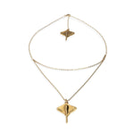Multi Strand Chain Necklace with Manta Ray – COL2043ORO0000U-UNO de 50-Renee Taylor Gallery