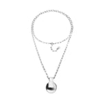 Silver Gravity Necklace - COL2050MTL0000U-UNO de 50-Renee Taylor Gallery