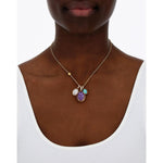 "Boules" Anice Charm in Hand-Engraved Gold, Diamonds, Rock crystal, and Amazonite (Small) - PS1-609-Nanis-Renee Taylor Gallery