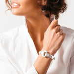 Rosette Bracelet - Silver Plated - B0102 MET03-CXC-Renee Taylor Gallery