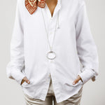 Amazona Bit Long Necklace - Silver Plated - N0093 MET00-CXC-Renee Taylor Gallery