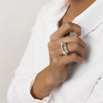Plumb Ring - Silver Plated - R0062 MET03-CXC-Renee Taylor Gallery