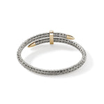 Spear 14K Gold & Silver Diamond Pave Bypass Flex Cuff - CZZP90110722DI-John Hardy-Renee Taylor Gallery