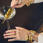 Cannes Demi Cuff-Turquoise Blue - C091GTQ-Julie Vos-Renee Taylor Gallery