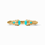 Cannes Demi Cuff-Turquoise Blue - C091GTQ-Julie Vos-Renee Taylor Gallery