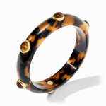 Carnaby Stone Bangle-Tortoiseshell - BG324GATS-Julie Vos-Renee Taylor Gallery