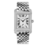 Carrée Lady’s Quartz Small Seconds Diamond Stainless Steel White Dial Watch – FC-235S2CD6B-Frederique Constant-Renee Taylor Gallery
