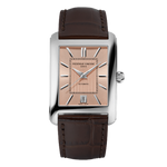 Carrée Men’s Automatic Stainless Steel Salmon Dial Leather Strap Watch – FC-303SAL4C6-Frederique Constant-Renee Taylor Gallery